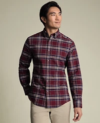 Charles Tyrwhitt Men's Plaid Long-Sleeve Shirt