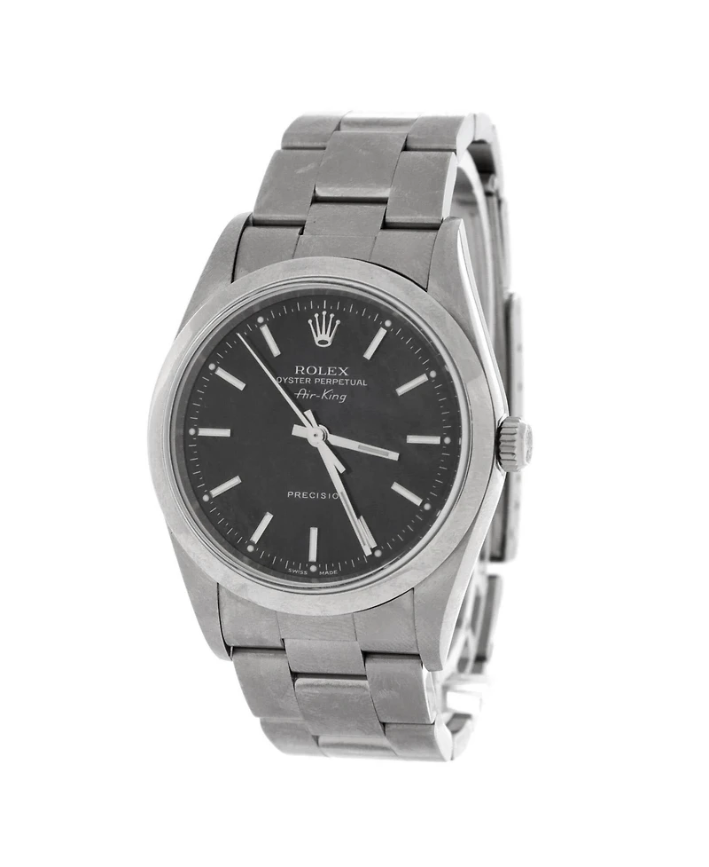 Pre-Owned Rolex Oyster Perpetual Air King Automatic Watch in Stainless Steel 34mm