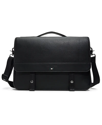 Ted Baker Irvine Pebbled Magnetic Snap Messenger Bag