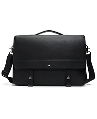 Ted Baker Irvine Pebbled Magnetic Snap Messenger Bag