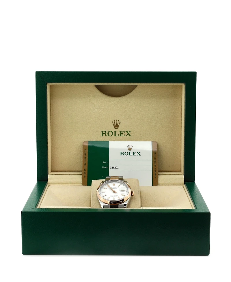 Pre-Owned Rolex Oyster Perpetual Datejust Automatic Watch in Stainless Steel and Rose Gold 36mm