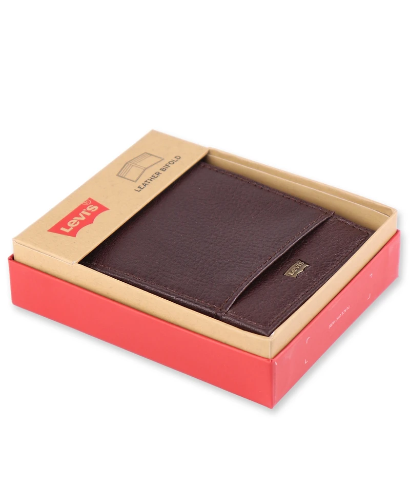 Levi's Men's Extra-Capacity Corded Cover Bi-Fold Wallet