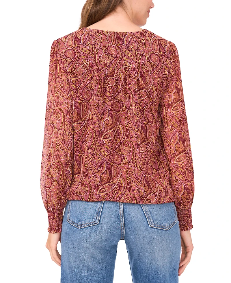 Sam & Jess Women's Blouson V-Neck Top
