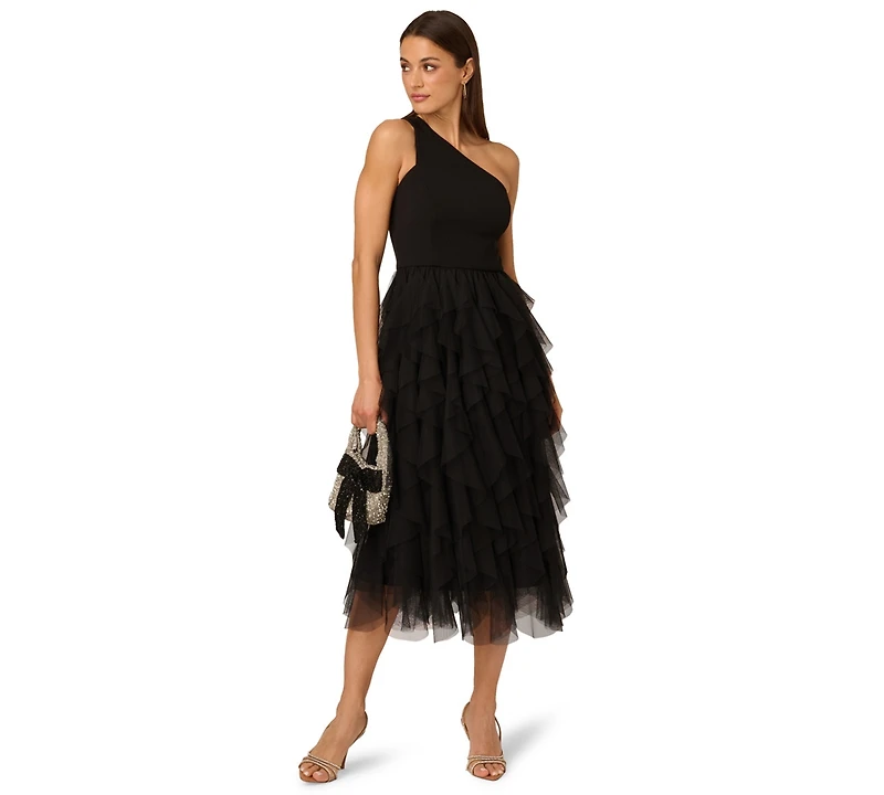 Adrianna Women's One-Shoulder Midi Dress