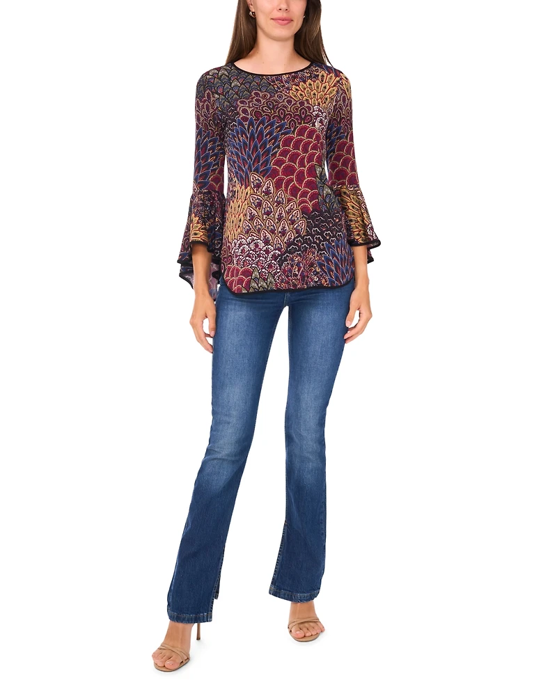 Sam & Jess Women's Bell-Sleeve Top