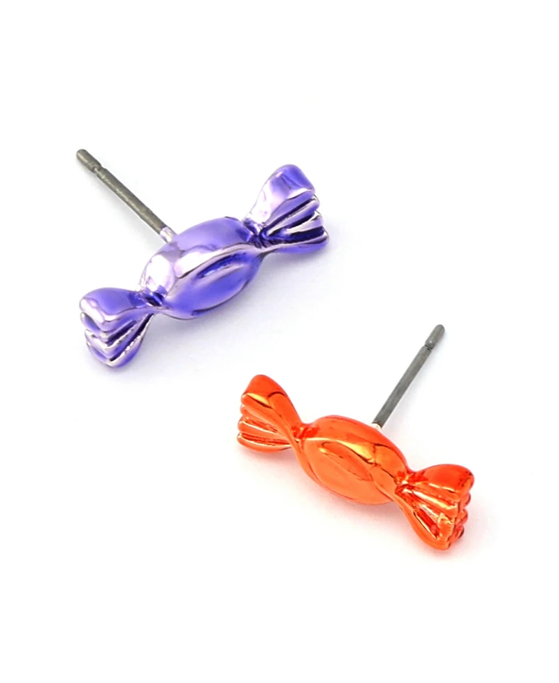 Betsey Johnson Multi-Colored Candy Mismatch Stud Earrings