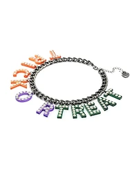 Betsey Johnson Faux Stone Halloween Trick or Treat Statement Necklace