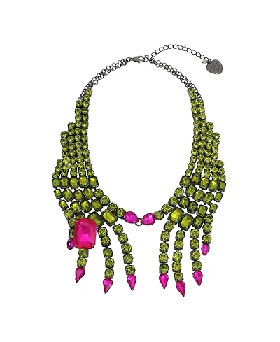 Betsey Johnson Faux Stone Witch Hands Statement Necklace