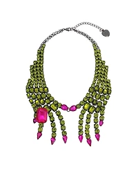 Betsey Johnson Faux Stone Witch Hands Statement Necklace