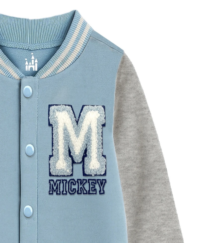 Disney Baby Boys Mickey Mouse Varsity Fleece Coverall