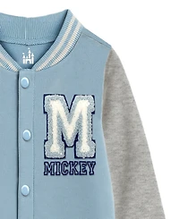 Disney Baby Boys Mickey Mouse Varsity Fleece Coverall
