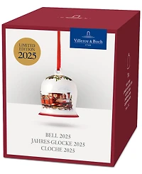 Villeroy & Boch 2025 Annual Bell Ornament, 15th Anniversary Edition