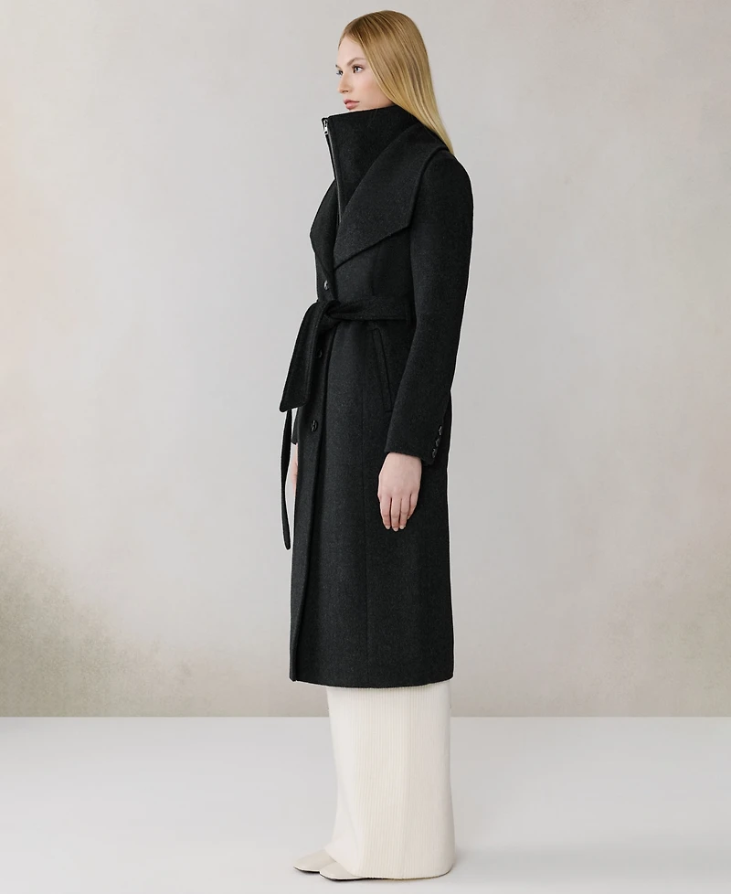 Soia & Kyo Women's Belted Long Sleeve Coat