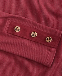 On 34th Women's Button-Cuff Boatneck Top, Macy's Exclusive