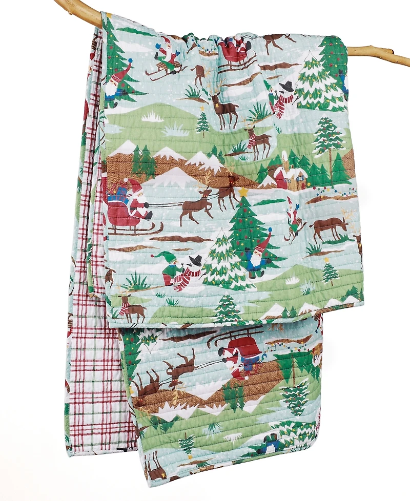 Levtex Merry Mountains Reversible Quilted Throw, 50" x 60"