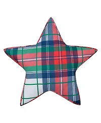 Levtex Spencer Plaid Star Shaped Decorative Pillow