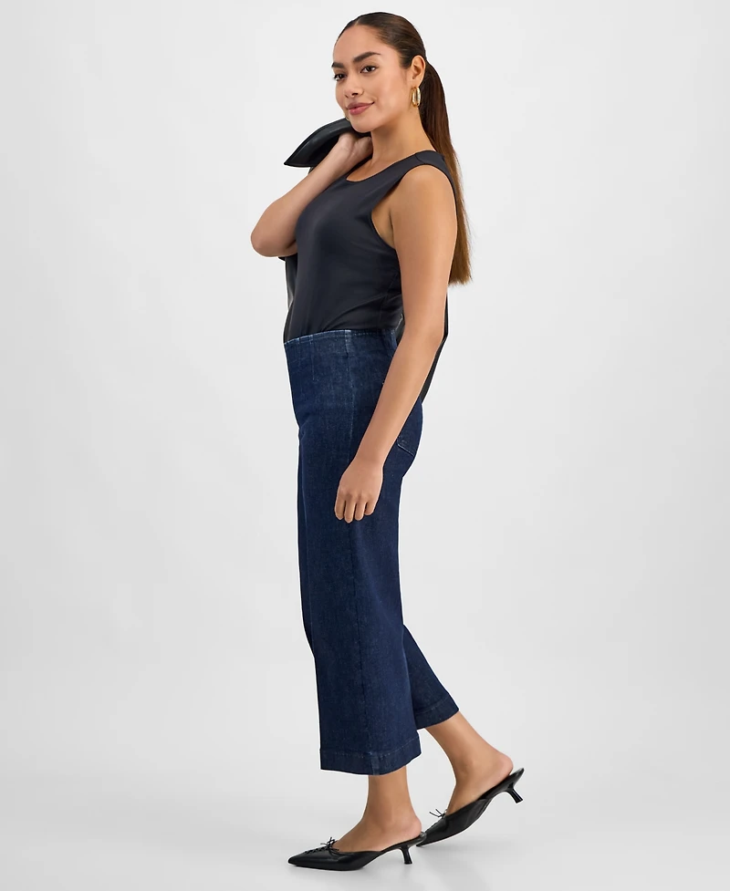 I.n.c. International Concepts Petite Cropped Pull-On Jeans, Macy's Exclusive