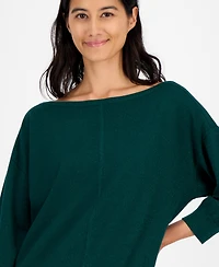 Tommy Hilfiger Women's Dolman-Sleeve Boat-Neck Shine Sweater