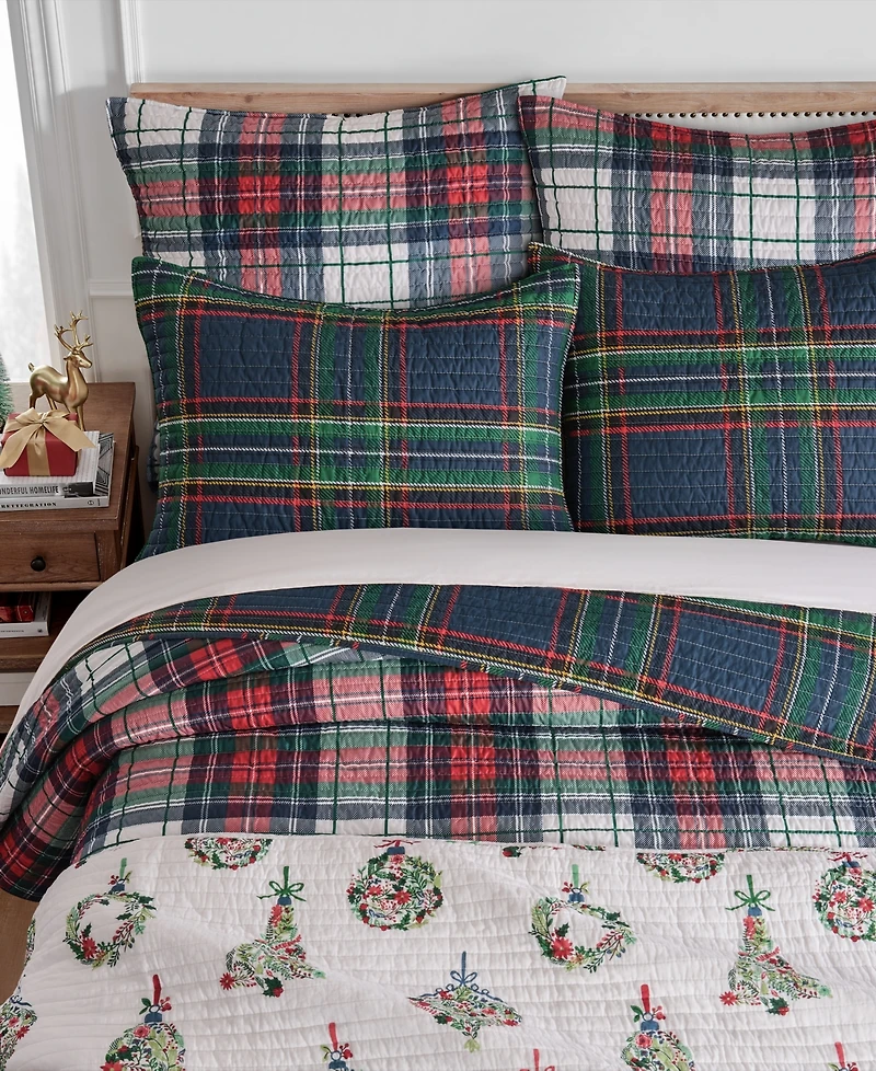 Levtex Spencer Red Plaid Reversible Quilt, Full/Queen