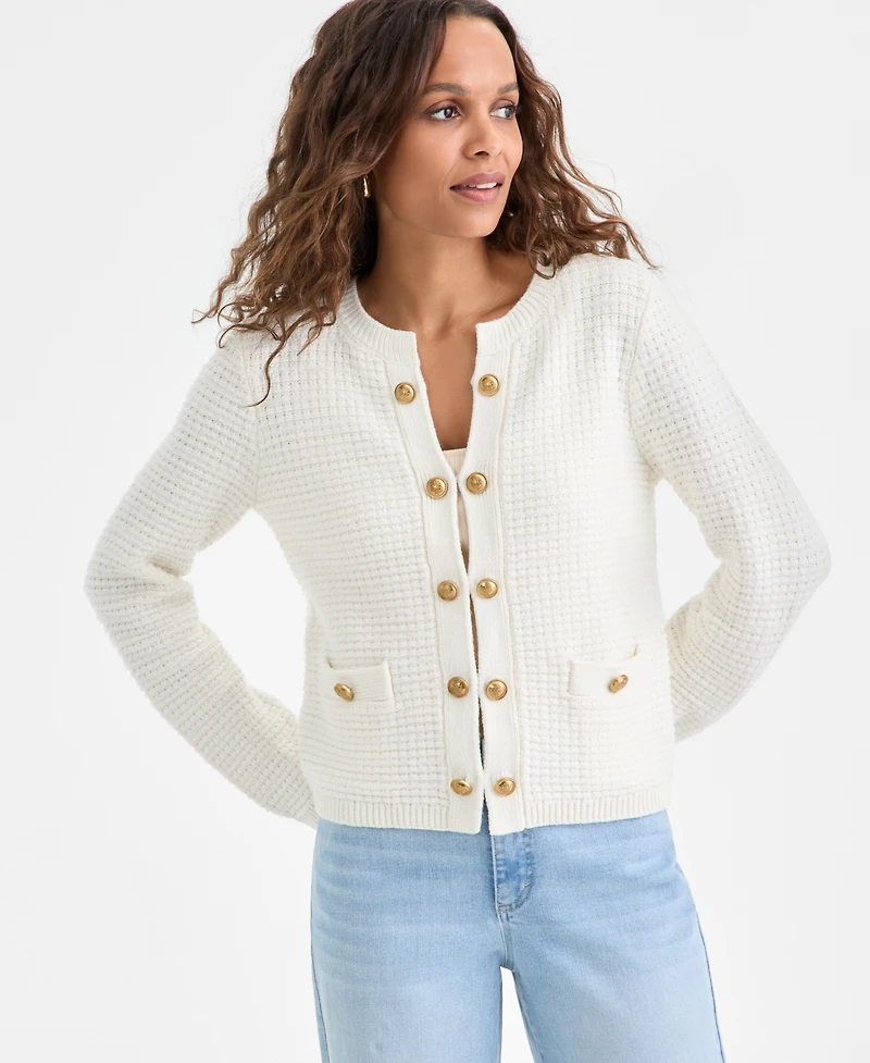 I.n.c. International Concepts Petite Textured Cardigan, Macy's Exclusive