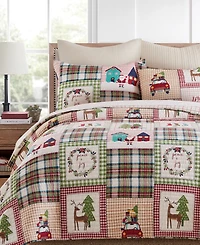 Levtex Home for Christmas Festive Plaid 3-Pc. Quilt Set, King