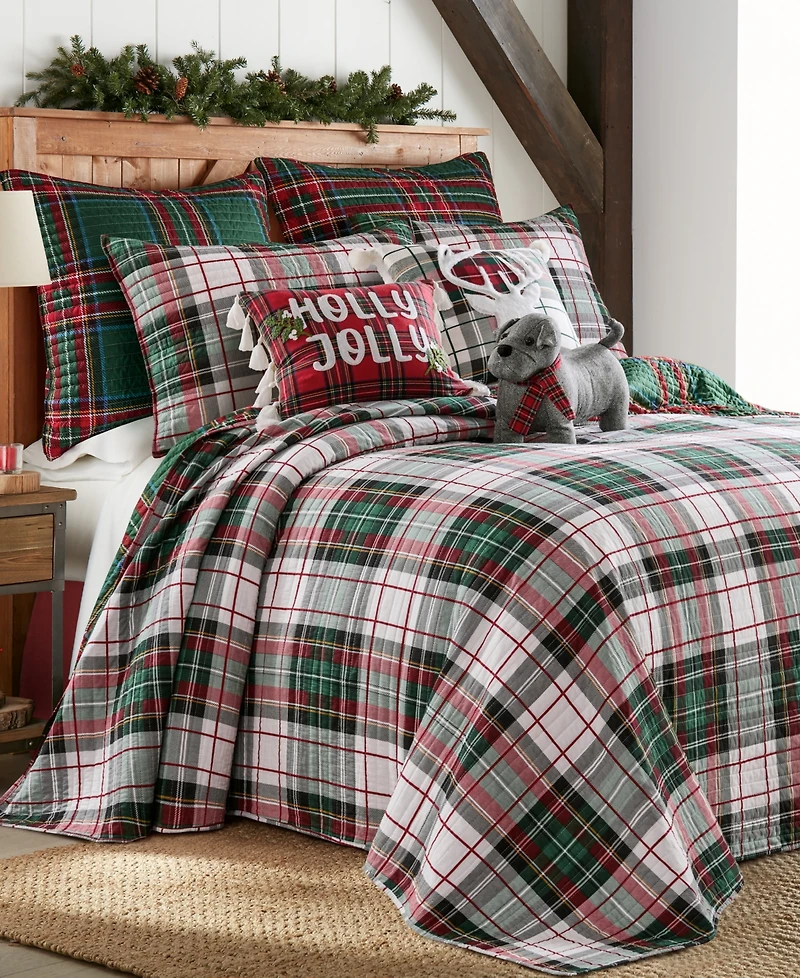 Levtex Spencer Plaid Reversible Bedspread, King/California King