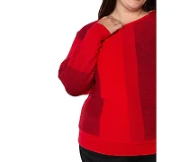 Liverpool Los Angeles Plus Boat Neck Dolman Sleeve Sweater