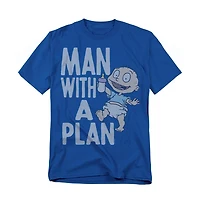 Logovision Men's Rugrats Man With A Plan T-Shirt