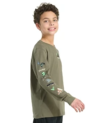 adidas Big Boys Play Your Way Long Sleeve T-Shirt