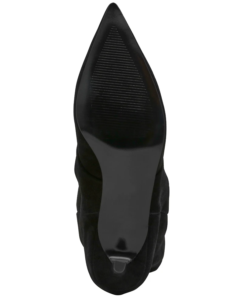 Steve Madden Women's Luca Slouchy Kitten-Heel Dress Boots