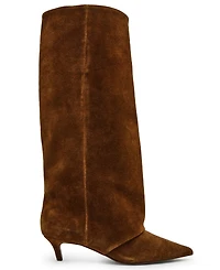 Steve Madden Women's Luca Slouchy Kitten-Heel Dress Boots