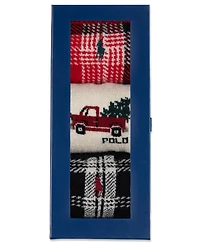 Polo Ralph Lauren Men's 3-Pack Truck Shirting Plaids Socks Giftbox