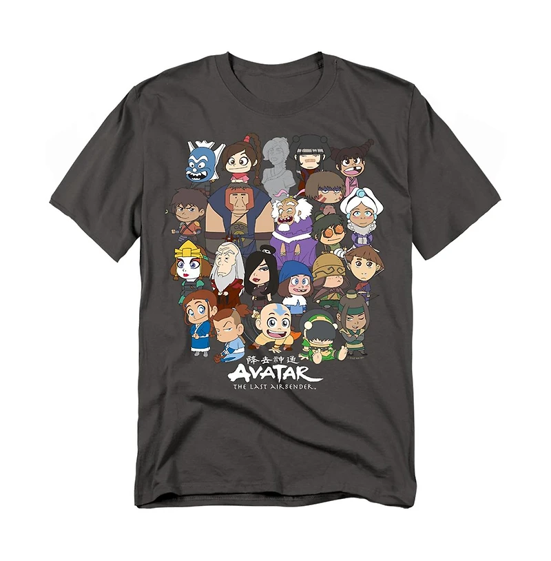 Logovision Men's Avatar The Last Airbender Chibi Group T-Shirt