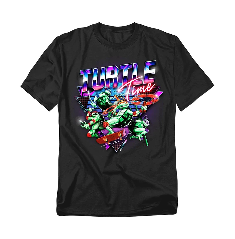 Logovision Men's Tmnt Mutant Mayhem Turtle Time T-Shirt