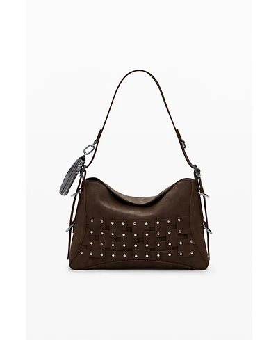 Desigual Women's Medium studded patch handbag
