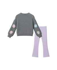 Andy & Evan Toddler Girls Toddler/Child Floral Sweater w/Legging Set