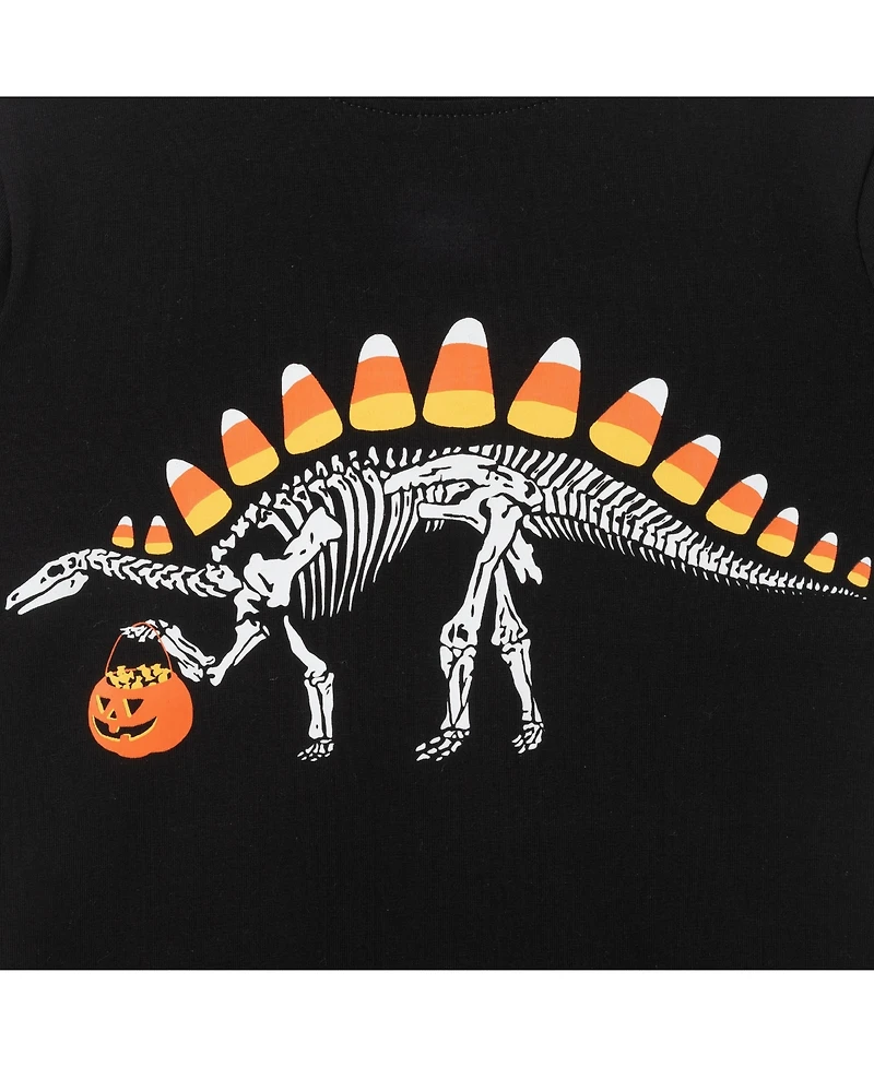 Andy & Evan Toddler Boys Toddler/Child Halloween Dino Graphic Twofer Tee