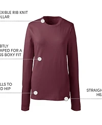 Lands' End Women's Long Sleeve Essential T-shirt