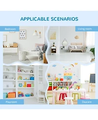 Qaba Clothes, Toys, and School Supplies Cabinet Storage Unit for Kids