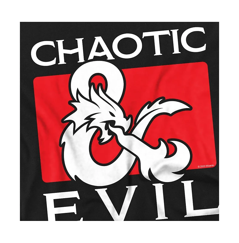 Logovision Men's Dungeons And Dragons Chaotic Evil T-Shirt