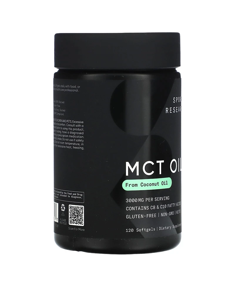 Sports Research Mct Oil 120 Softgels (1