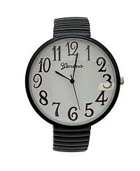Black Big Face Fun Colors Women Watch