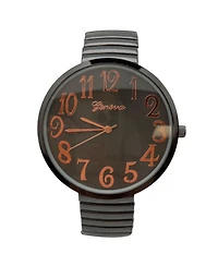 Gunmetal Big Face Fun Colors Women Watch
