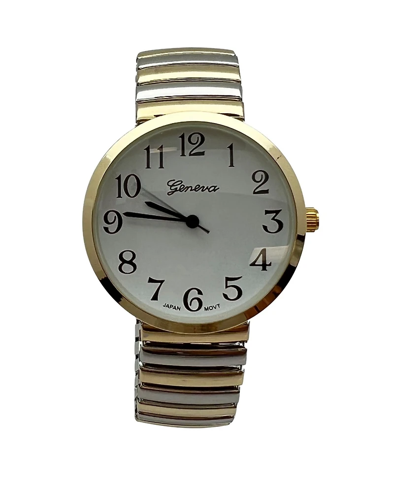 Two Tone Stretch Small Face Everyday Classic Women Watch
