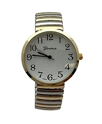 Two Tone Stretch Small Face Everyday Classic Women Watch
