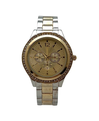 Olivia Pratt Two Tone Boyfriend Style Bangle Women Watch