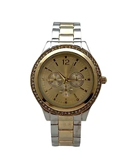 Olivia Pratt Two Tone Boyfriend Style Bangle Women Watch