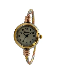 Olivia Pratt Pack #1 3 Pack Fashion Analog Bangle Cuff Wrist Bracelet Wire Bangle Women Watch