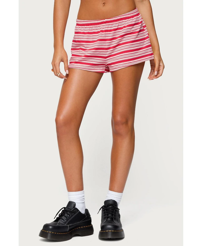 Edikted Women's Glennon Striped Shorts