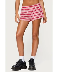 Edikted Women's Glennon Striped Shorts